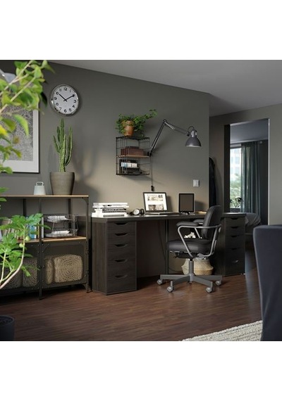 Ikea Lagkapten Çalışma Masası Tablası, Venge, 200x60 Cm