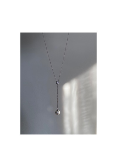 Çelik Silver Pearl And Shine Taşlı Ve Incili Kolye -kararma Yapmaz- Altın