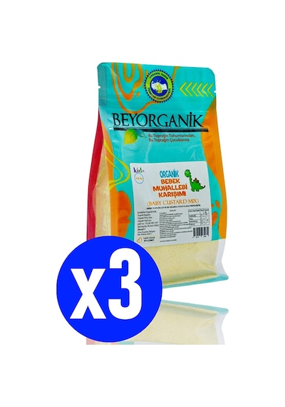 Beyorganik Organik Bebek Muhallebisi Yulaflı 3 x 200 G