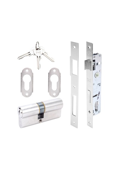 Kale 153 25mm Standart Daire Kilidi Dar Tip - Nikel- 62mm Silindirli