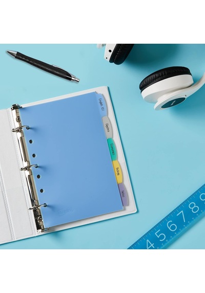 Yazın Ve Silme Dayanıklı Plastik Mini Ayırıcılar, 3 Halkalı Klasör Ve 7 Halkalı Klasörler İçin, 5,5 İnç X 8,5 İnç, 5 Sekmeli Setler, Çok Renkli, 4 Bölmeli Bölme Seti 21982 Yazın Ve Silme Dayanıklı Plastik Mini Ayırıcılar, 3 Halkalı Klasör Ve 7 Halkalı Klasörler İçin, 5,5 İnç X 8,5 İnç, 5 Sekmeli Setler, Çok Renkli, 4 Bölmeli Bölme Seti 21982