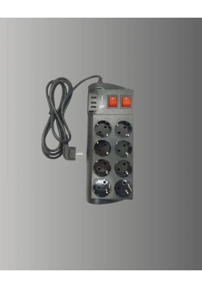 Astraltech 8 Prizli 3 Usb'li Termal Korumalı Uzatma Kablosu