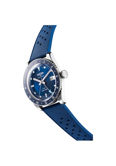 Vulcain Skindiver Nautique Gmt Blue Bar200 Otomatik Erkek Kol Saati Metalik
