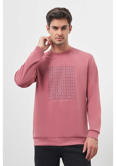 Morven Erkek Gül Trend Bisiklet Yaka Sweat-shirt 25ks063003154 Gül Gül Gülkurusu