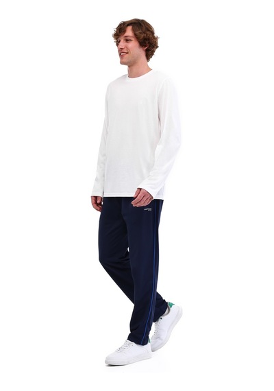 Lumberjack Mb Loen 14ljk-130-33 5pr Beyaz Erkek Uzun Kol T-shirt Beyaz