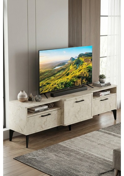 Storeşahin Mistral Tv Sehpası Suntalam Ekru 160x40 Cm Shn0720 Storeşahin Mistral Tv Sehpası Suntalam Ekru 160x40 Cm Shn0720