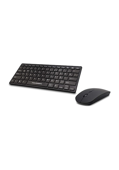 Büro Ev Ofis Bilgisayarı İçin Siyah Q Wıreless Smart Klavye Mouse Seti Diğer