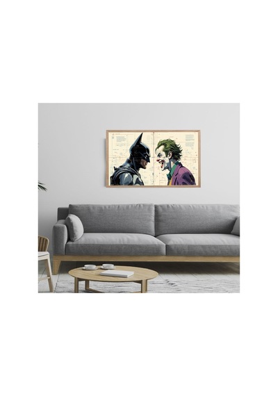 Poster Ahşap Çerçeveli Dekoratif Tablo Çok Renkli - 868784234 Çok Renkli