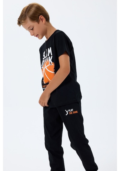 Rolypoly Erkek Çocuk Siyah Pijama Takım 5274-49639 Siyah