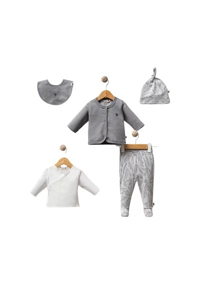 Yenisinial Little Frog 5 Parça Hastane Çıkışı Grey Grey