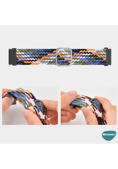 Amazfit Gtr 3 Pro İçin Kordon Braided Loop Band Siyah Beyaz Gtr 3 Pro İle Uyumlu Kordon - Siyah - Beyaz Çok Renkli Amazfit Gtr 3 Pro İçin Kordon Braided Loop Band Siyah Beyaz Gtr 3 Pro İle Uyumlu Kordon - Siyah - Beyaz Çok Renkli