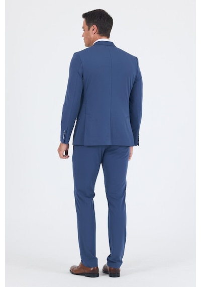 İmza Lacivert Kırlangıç Yaka Kelebek Astar 6 Drop Slim Fit Beli Lastikli Takım Elbise 1001250176 Lacivert
