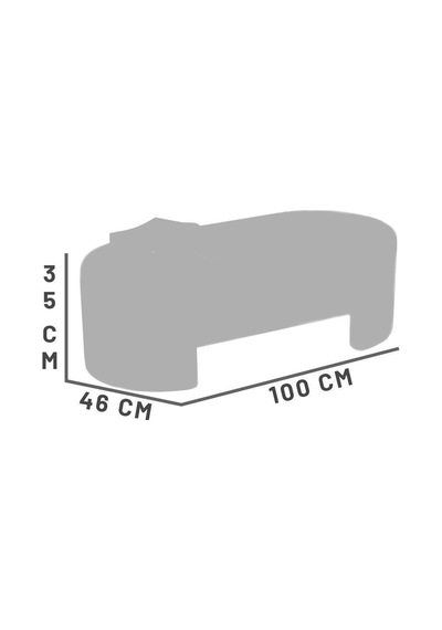 Pesaro Sandıklı Bench, Welsoft Kumaş Beyaz