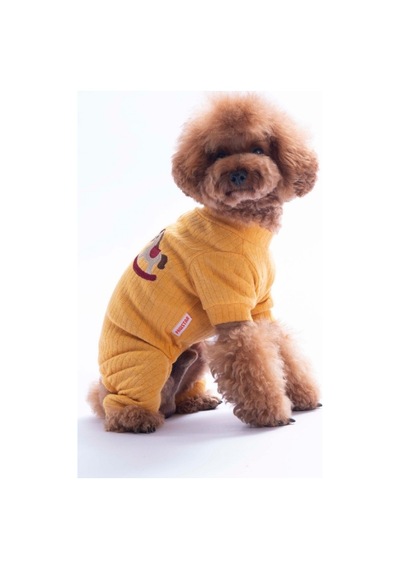 Sarı Honey Pony Köpek Tulumu Köpek Kıyafeti Kedi Kıyafeti