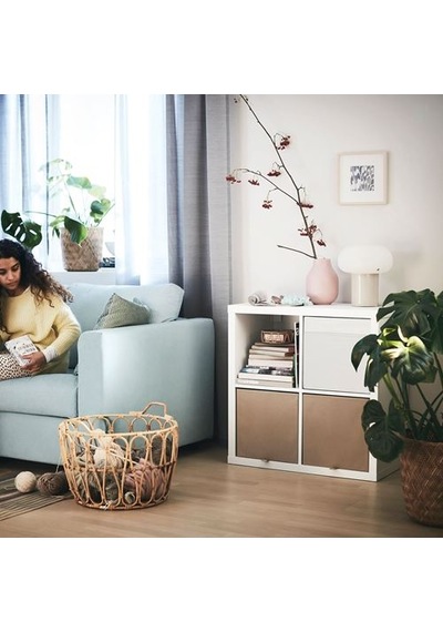 Ikea Kallax Açık Raf Ünitesi, Beyaz, 77x77 Cm