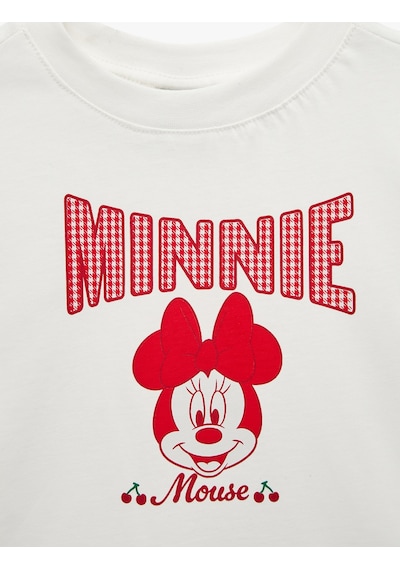 Koton Minnie Mouse Fiyonklu Bisiklet Yaka Kısa Kollu Pamuklu Lisanslı Tişört Ekru 6skg10659ak Koton Minnie Mouse Fiyonklu Bisiklet Yaka Kısa Kollu Pamuklu Lisanslı Tişört Ekru 6skg10659ak