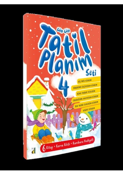 4.Sınıf Gün Gün Tatil Planım Seti 6 Kitap Yarıyıl Kış Tatil - D