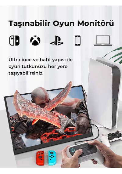 Ultrax 15.6" Full Hd 60hz Type-c Taşınabilir Monitör