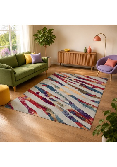 Kartela Halı Aira Halı Kaymaz Taban Makinede Yıkanabilir Halı Açık Gri - 60 X 90 Cm