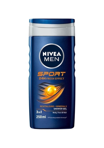 NIVEA Men Sport 24H Fresh Effect Duş Jeli 250 ML