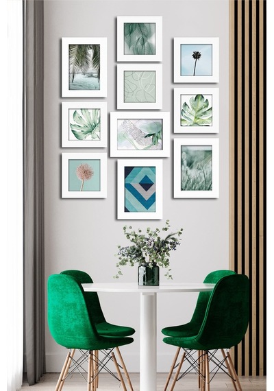 10 Parçalı Çerçeve Görünümlü Mdf Tablo Seti Flm120 Çok Renkli - 713604783 Çok Renkli
