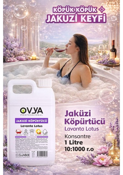 Konsantre Jakuzi Köpürtücü Banyo Köpüğü Lavanta Lotus Diğer
