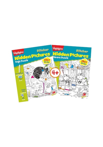 Sticker Hidden Pictures Macera Puzzle Çift Kitap 1