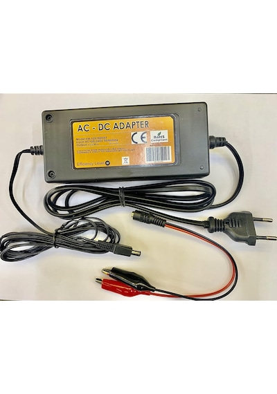 Dynamıc 12 V Akülü Araba Uyumlu - 12 Volt Aküler İçin Şarj Cihazı Şarz Aleti Adaptör + Yerli Üretim