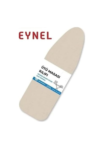 Ütü Masası Örtüsü Kılıfı 138x48cm Ayarlanabilir Ipli Kılıf Bezi Krem Diğer