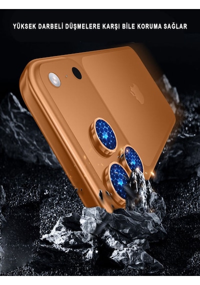 İphone 17 Pro / 17 Pro Max Uyumlu Safir Lens Çizilmez Dayanıklı Kamera Koruyucu