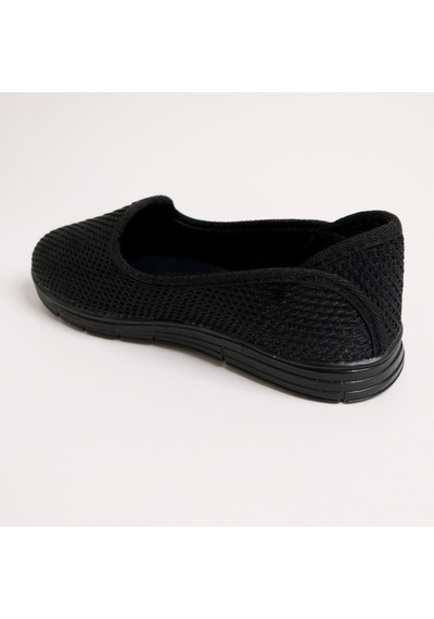 Dosa Shoes Kadın Babet Taba Zincir Tokalı Hafif Rahat Taban Şık Günlük Ayakkabı Siyahh