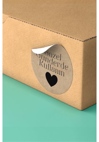 Güzel Günlerde Kullanın Kraft Sticker 3x3cm St2306 Çok Renkli
