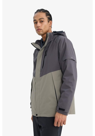 Defacto Defactofit Su İtici Regular Fit Kapüşonlu Rüzgar Geçirmez Mont E9490ax25wnar148 Antrasit-ar148