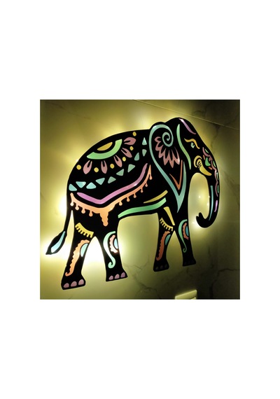 Epoksili Mandala Fil Figürlü Tablo Dekoratif Duvar Dekorlu Gece Lambası Çok Renkli - 757416131 Çok Renkli Epoksili Mandala Fil Figürlü Tablo Dekoratif Duvar Dekorlu Gece Lambası Çok Renkli - 757416131 Çok Renkli