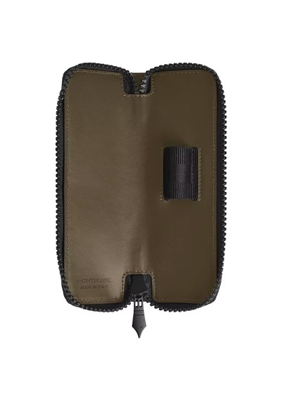 Montblanc Extreme Deri Fermuarlı 1li Kalemlik 221450 Haki