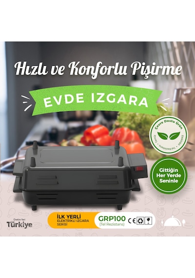 Avrasya Grill Elektrikli Izgara Full Emaye
