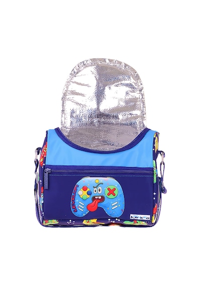 Kaukko Kids Erkek Çocuk Good Game Baskılı Isı Yalıtımlı Okul Beslenme Çantası Lacivert - Kırmızı - L5390
