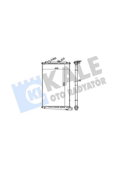 Kale 350225 Motor Radyatoru 1371372 1434917 1627415