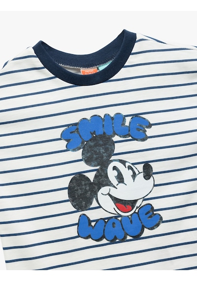 Koton Kısa Kollu Bisiklet Yaka Pamuklu Çizgili Lisanslı Mickey Mouse Tişört Ekru Çizgili 5smb10260tk Ekru Çizgili Koton Kısa Kollu Bisiklet Yaka Pamuklu Çizgili Lisanslı Mickey Mouse Tişört Ekru Çizgili 5smb10260tk Ekru Çizgili
