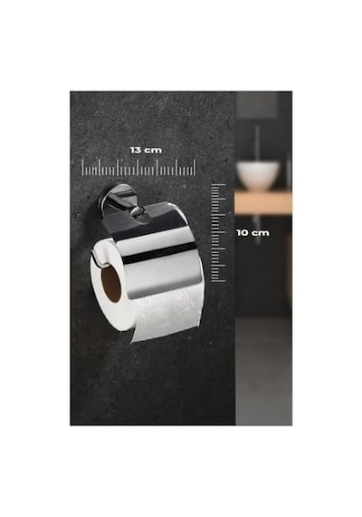 Delmeye Son Yapışkanlı Tuvalet Kağıtlığı Wc Kağıtlık Tutucu Krom Yk-703 000 Açık Krem
