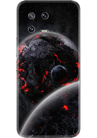 Xiaomi 13 Kılıf Resimli Desenli Silikon Platinium Series Dark World 1867