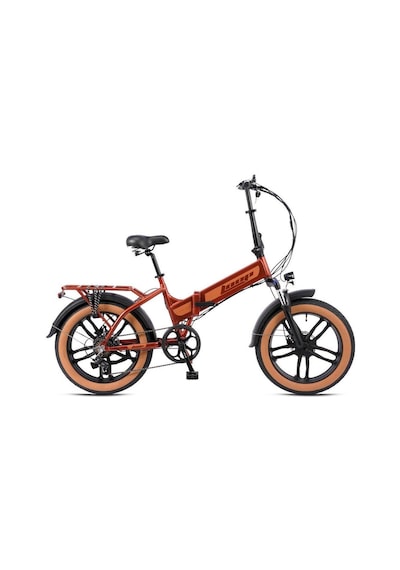 Kron Dıscovery - 20 - Katlanır Fat Bike - 7 Vites - H.disc - Elektrikli - Bakır/açık Kahve