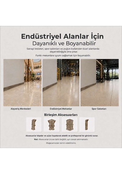 Esquero Kablo Kanallı PVC Süpürgelik 250 cm, Açılabilir Kapaklı, Meşe Palamudu, ESQ610