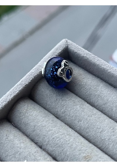 Mickey Mouse Murano Charm Asafaccessory Mavi