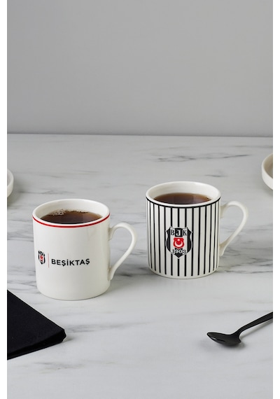Karaca X Beşiktaş Lisanslı 2 Kişilik Çay Fincan Takımı 230 Ml Siyah