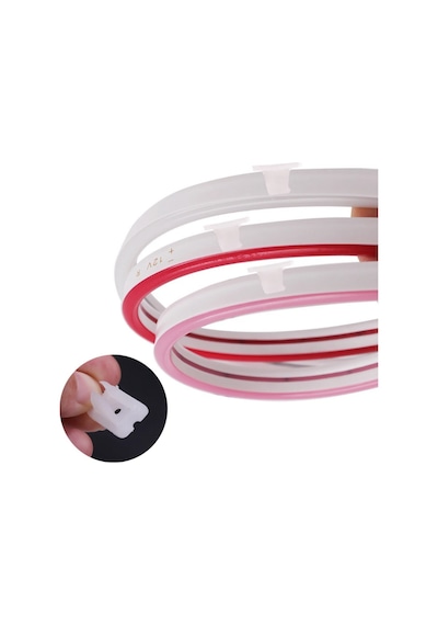 Neon Şerit Led Birleştirme Aparatı Sabitleyici Montaj Aparatı 6x12mm 20 Adet