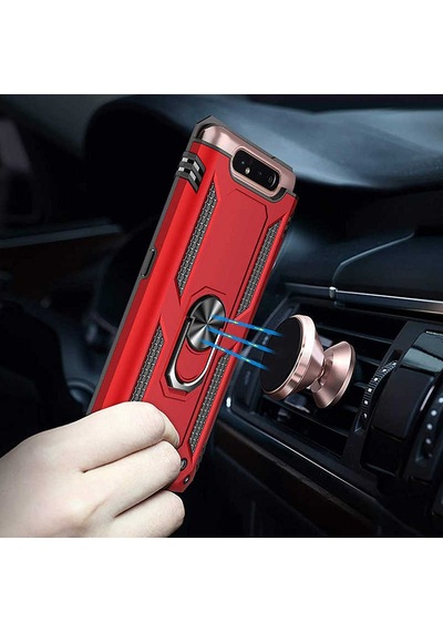 Samsung Uyumlu Galaxy A80 Kılıf Zore Vega Kapak Gold