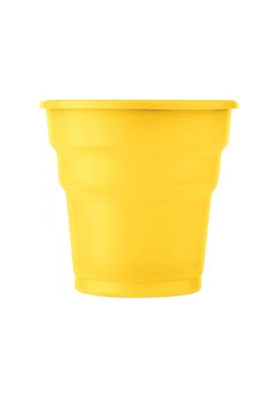 25 Adet Plastik Bardak Sarı