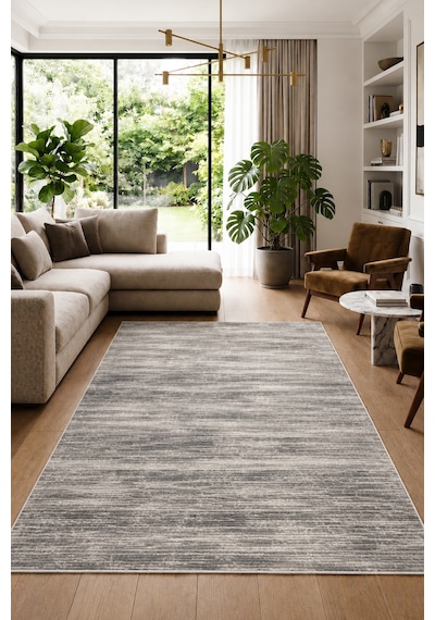 Gavesgrey Makinede Yıkanabilir Kaymaz Taban Leke Tutmaz Dijital Salon Halısı Mutfak Halısı Ve Yolluk Gri