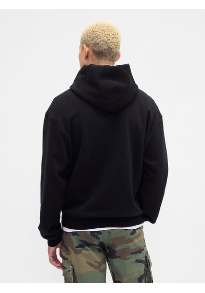 Gap V-vıntage Soft Oversızed Logo Hd Erkek Siyah Sweatshırt 821804003